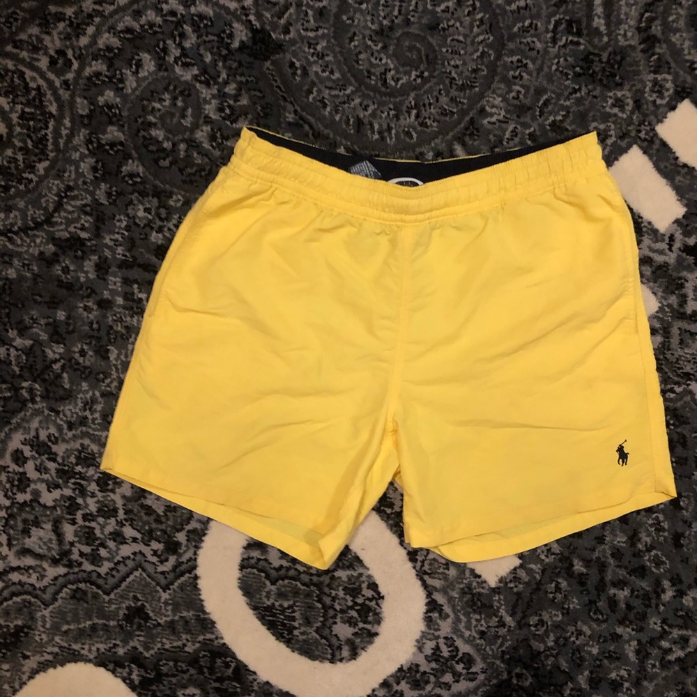 Polo Ralph Lauren yellow swim trunks medium